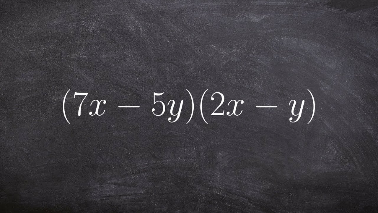 How to Multiply Polynomials Using the Foil Face - Math Tutorial