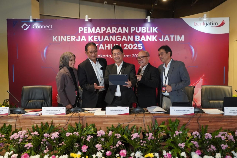 Bank Jatim (BJTM) raup laba bersih Rp661,22 miliar per kuartal I/2026