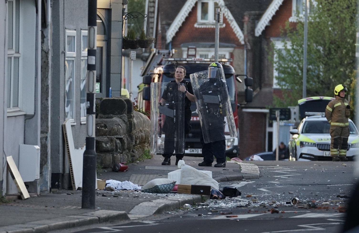 In pictures: Police arrest man after emergency services called to ...