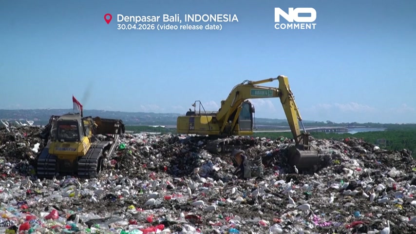 Trash piles up in Bali as landfill ban triggers waste crisis