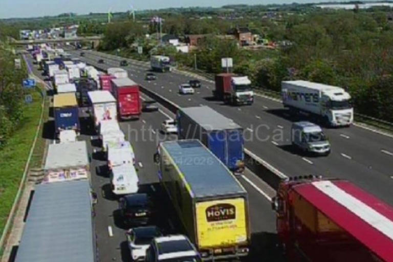 M6 latest: Man in Royal Stoke after crash between van and lorry