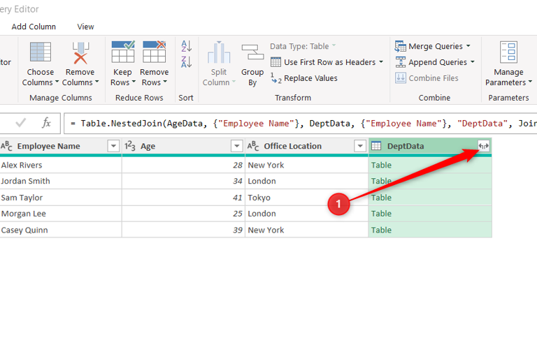 How to merge files and tables in Excel using Power Query