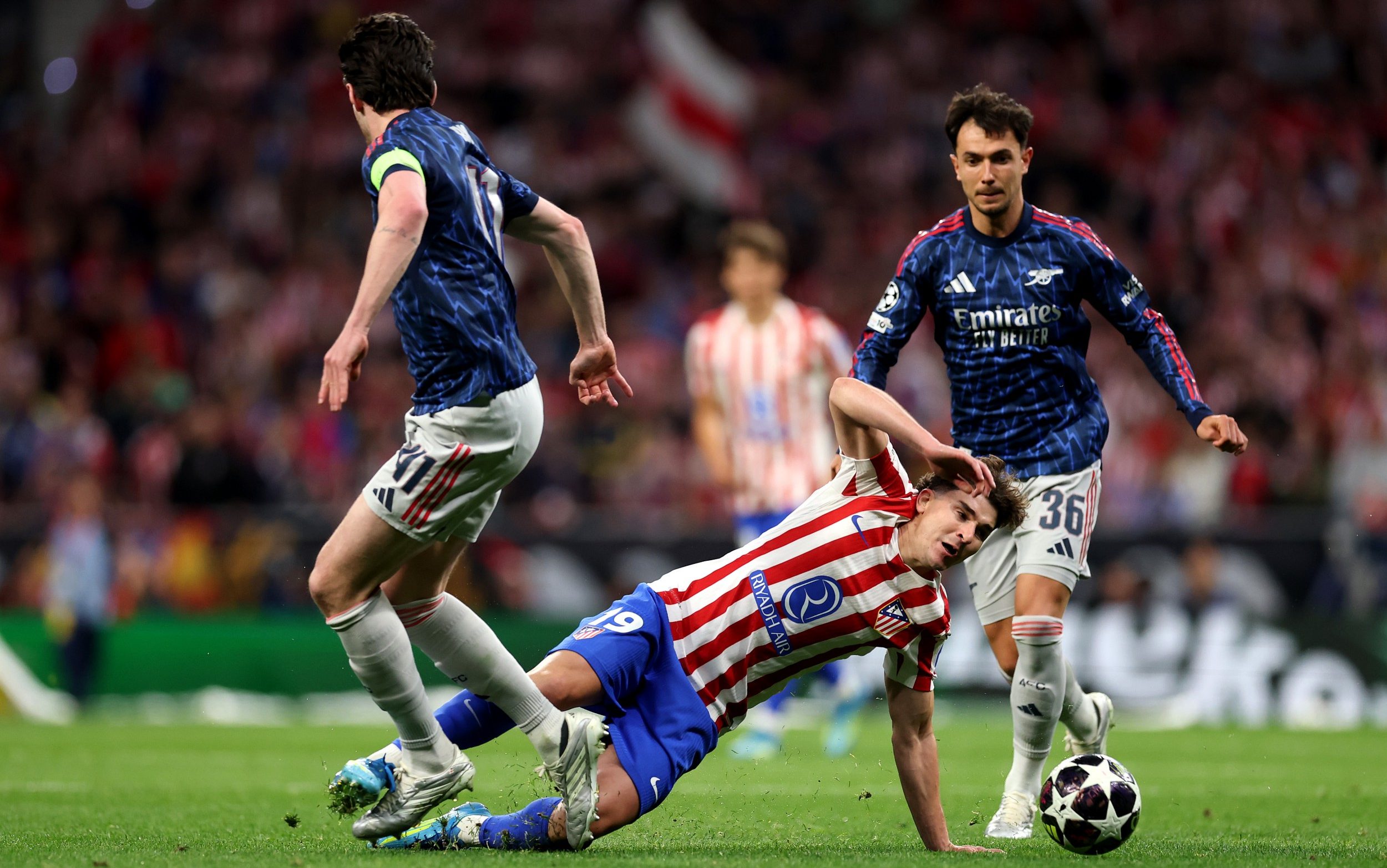 Rice allowed Julian Alvarez no breathing space - Julian Finney/Getty Images