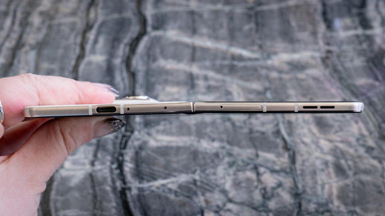 I checked out the Motorola Razr Fold and its hinge feels a little creaky