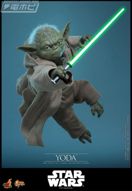 『スター・ウォーズ エピソード3／シスの復讐』ジェダイ・マスター「ヨーダ」が1/6スケールで可動フィギュア化! ライトセーバーや杖など豪華な ...