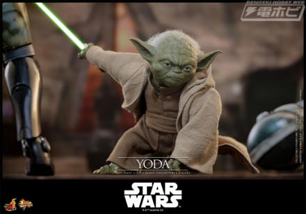 『スター・ウォーズ エピソード3／シスの復讐』ジェダイ・マスター「ヨーダ」が1/6スケールで可動フィギュア化! ライトセーバーや杖など豪華な ...