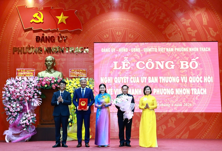 Đồng Nai làm lễ công bố thành lập 10 phường mới, chính thức hoạt động từ ngày 30-4