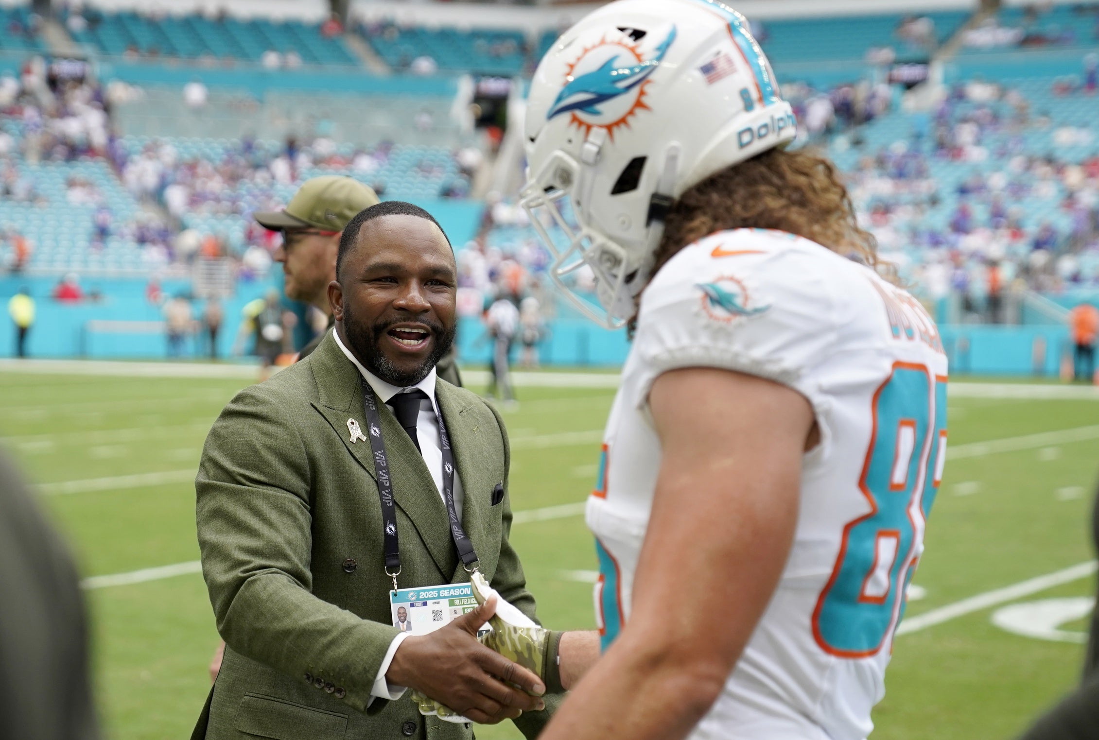 Miami Dolphins defensive tackle Kenneth Grant will look a bit different ...