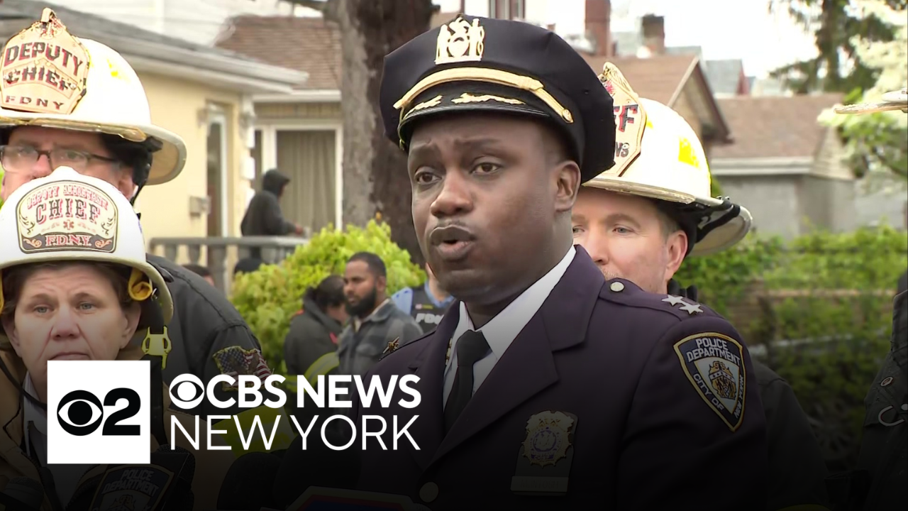 FDNY, NYPD officials discuss massive fire triggered by explosion in Queens