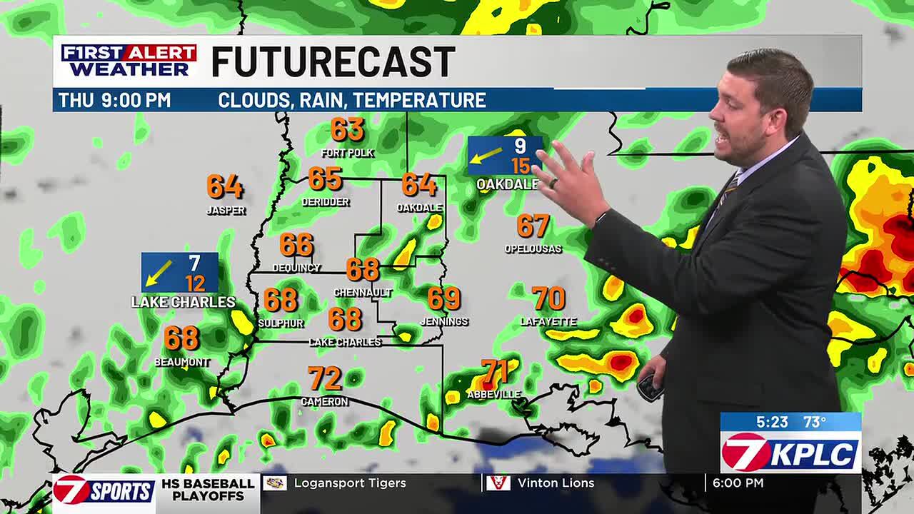 First alert forecast: Scattered downpours develop for the afternoon ...
