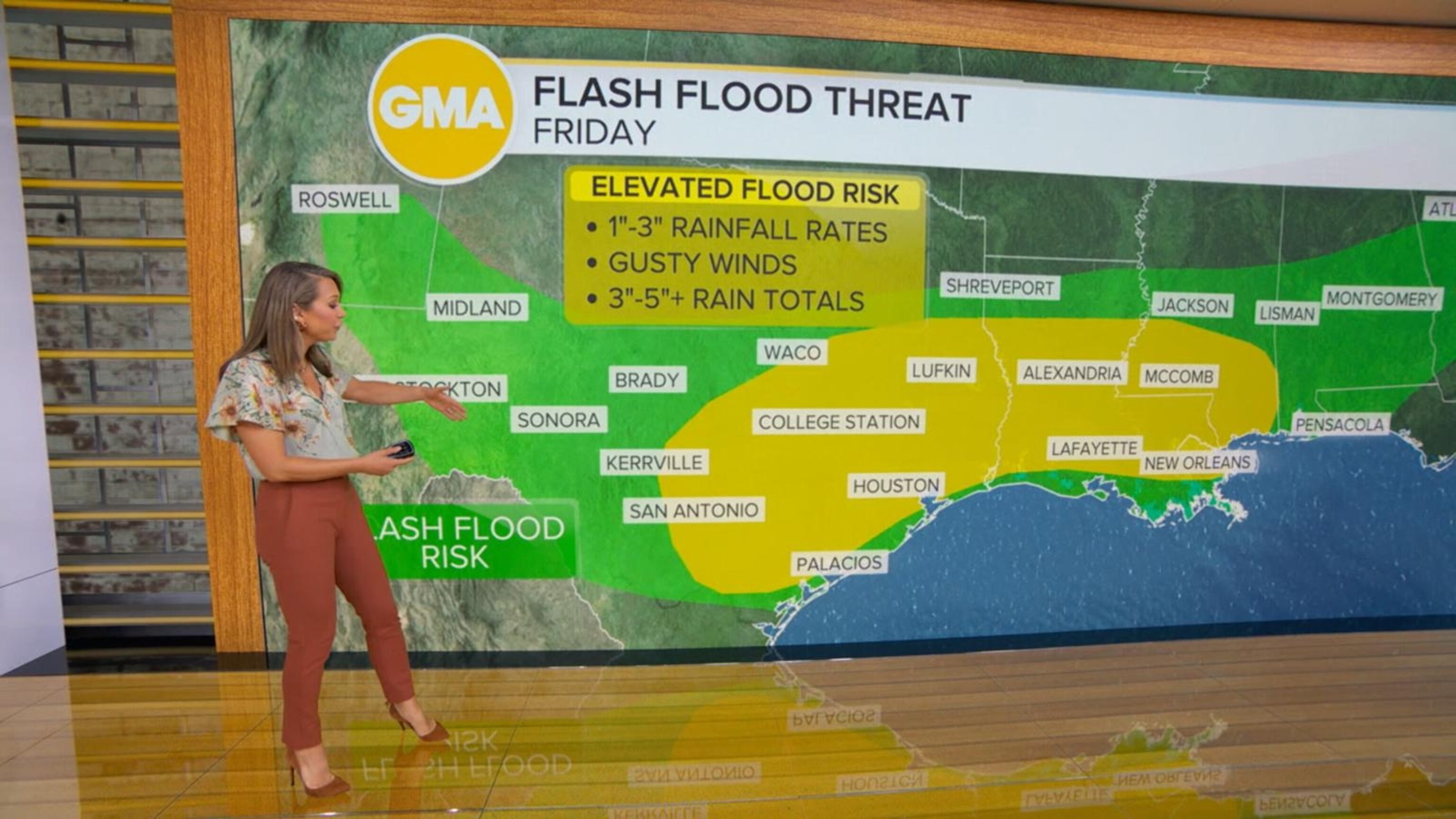 Flood threat expands across the South