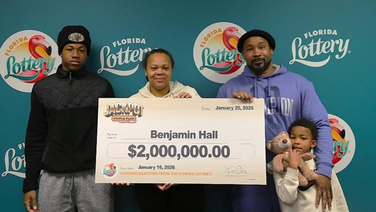 Polk County man wins $2 million jackpot from Florida Lottery drawing