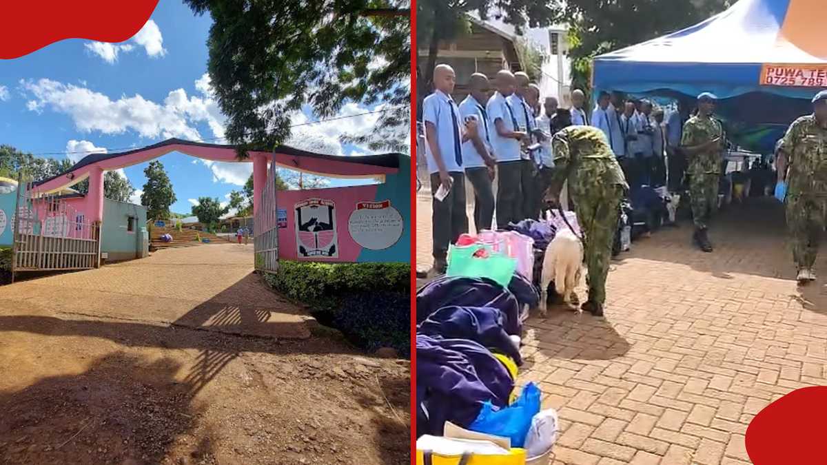 Baricho Boys students inspected by police sniffer dogs during term 2 ...