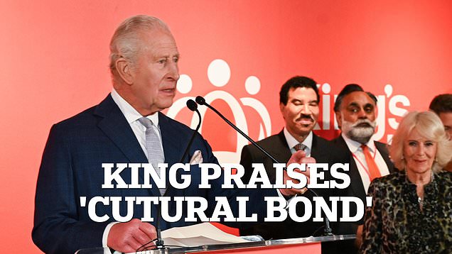 King Charles praises the 'cultural bond' between the US and UK
