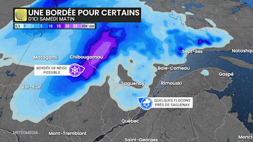 Inondations pour certains, 20 cm de neige pour d'autres au Québec
