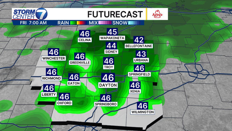 Rain returns across the Miami Valley