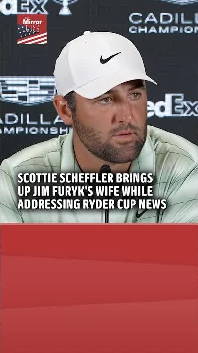 Scottie Scheffler brings up Jim Furyk's wife while addressing Ryder Cup ...