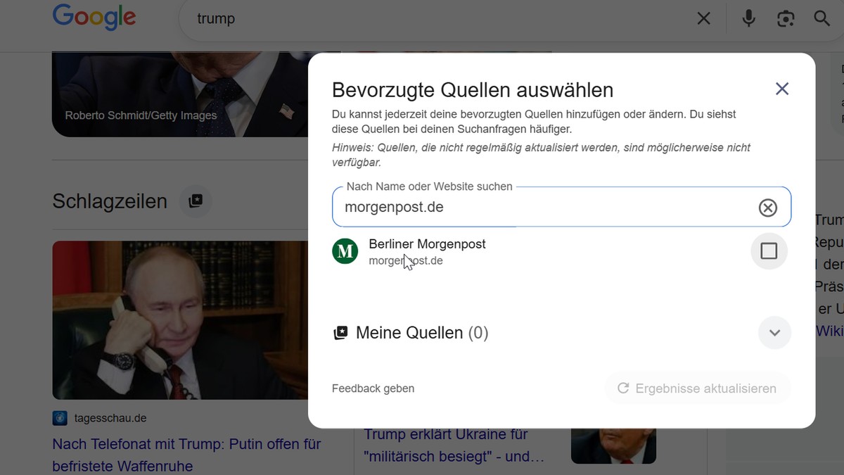 Gerne top informiert? Machen Sie die WAZ zu Ihrer „bevorzugten Quelle“