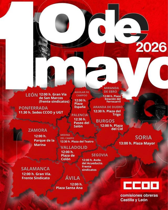 Manifestaciones en 14 ciudades de CyL bajo el lema 'Derechos, no ...