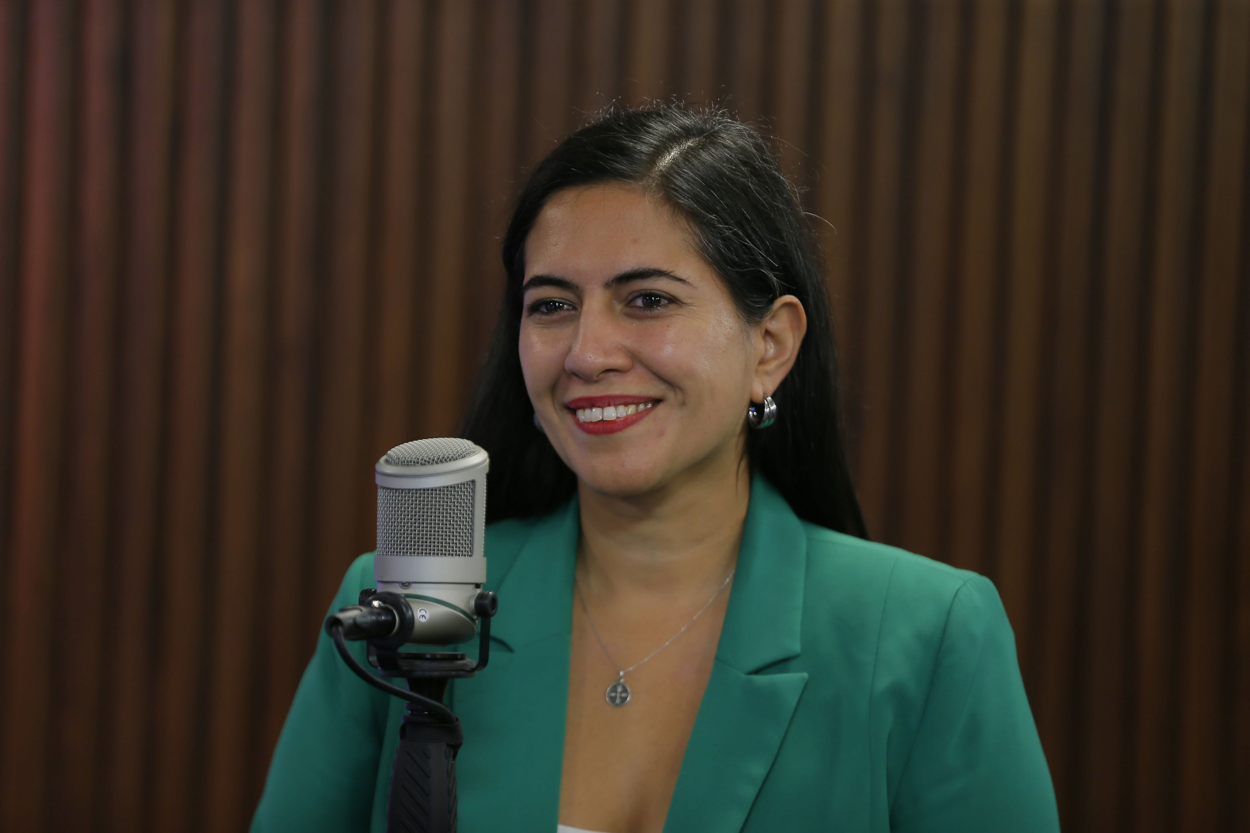 La alcaldesa de Quinta Normal, Karina Delfino.