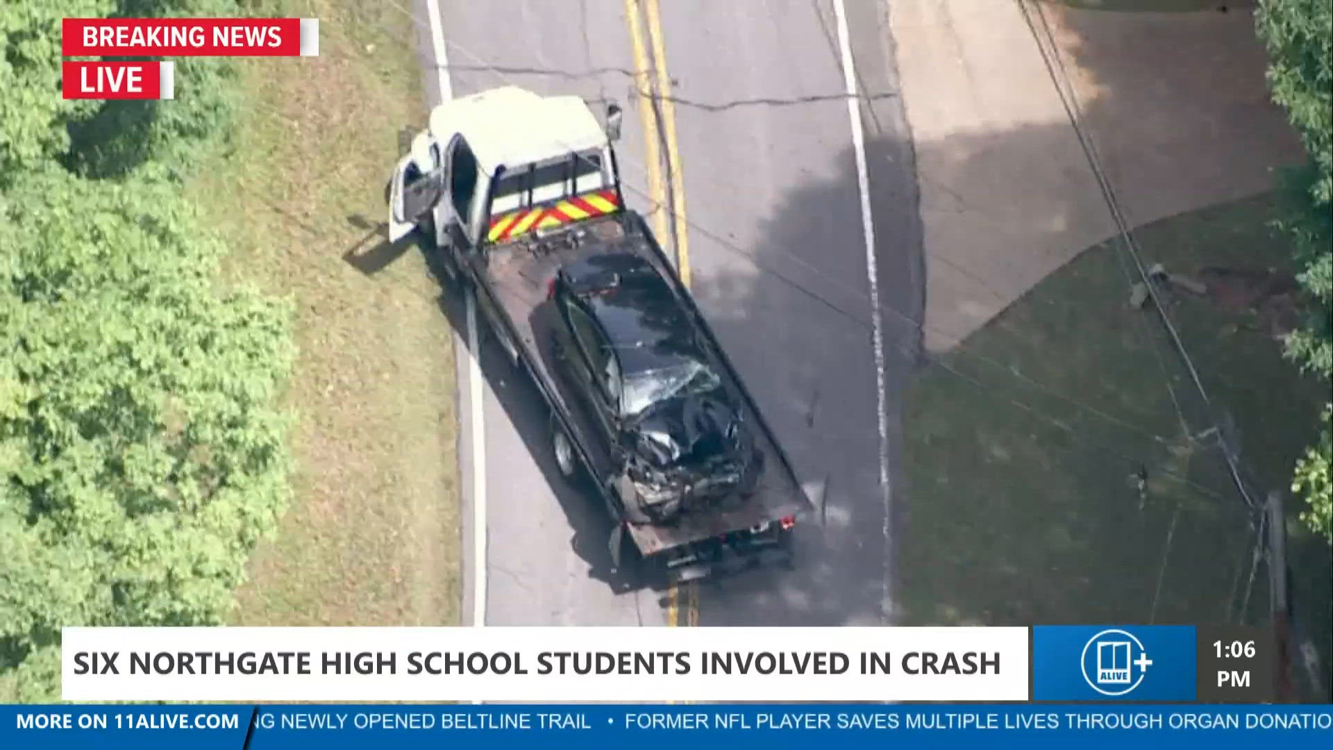 Six Northgate students hurt in Coweta crash