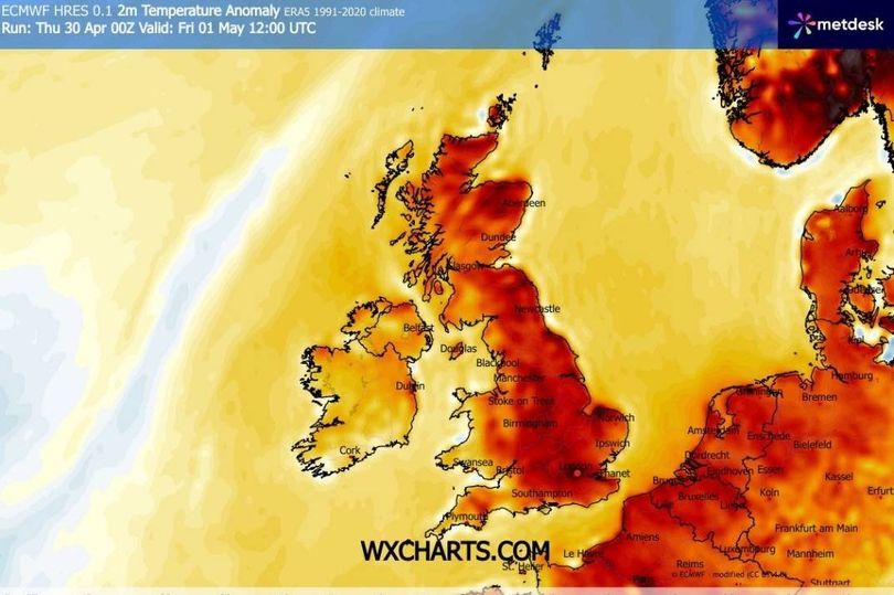 Scotland set for 24C heat surge on Friday as 8 counties set to sizzle