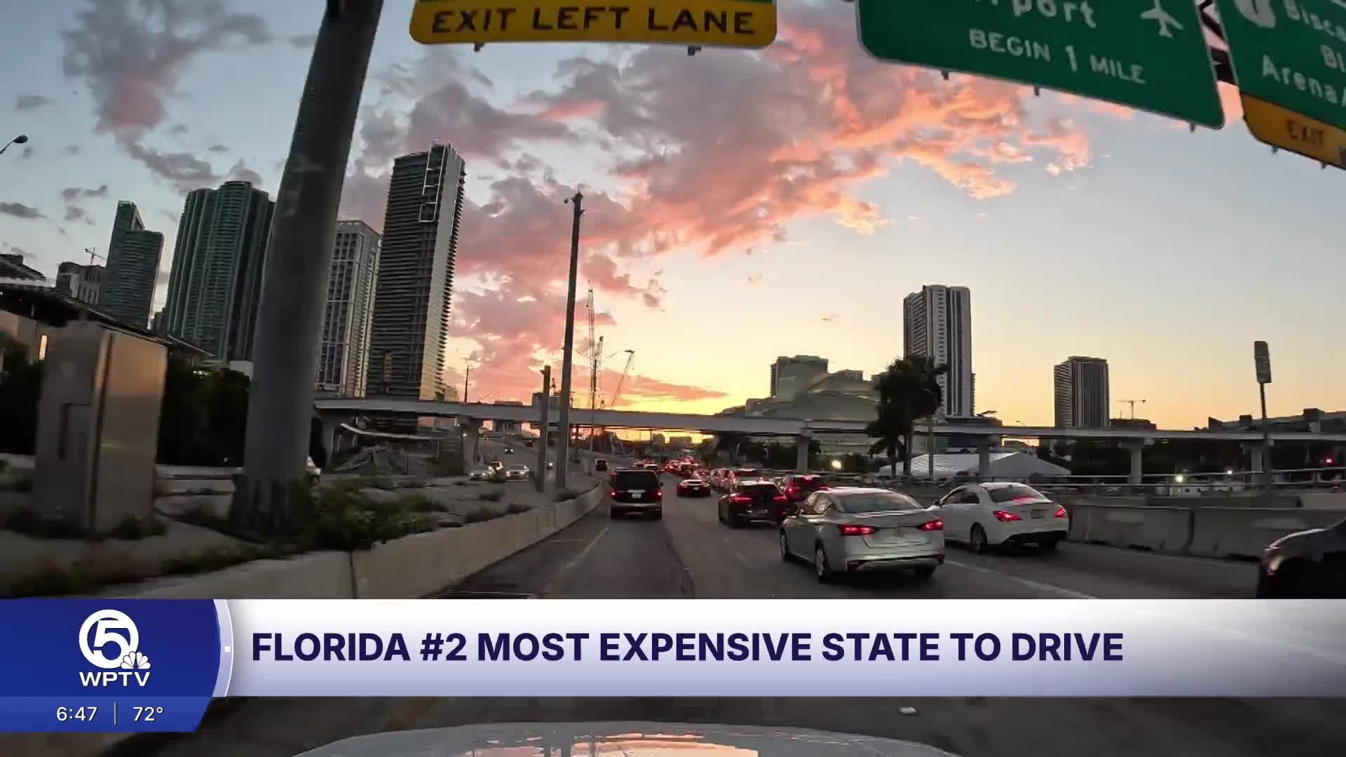 Florida second most expensive state for car ownership