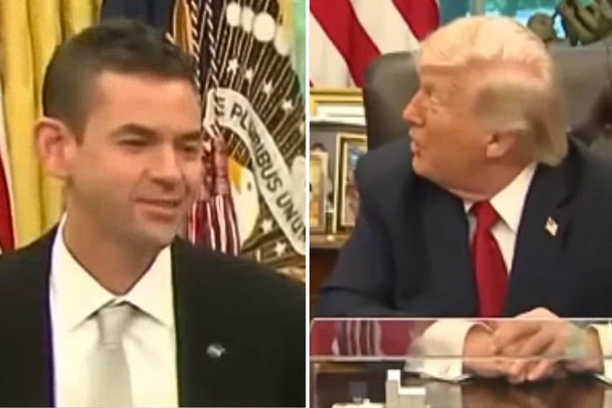 Trump points out Nasa chief’s ‘beautiful ears’ in bizarre interaction
