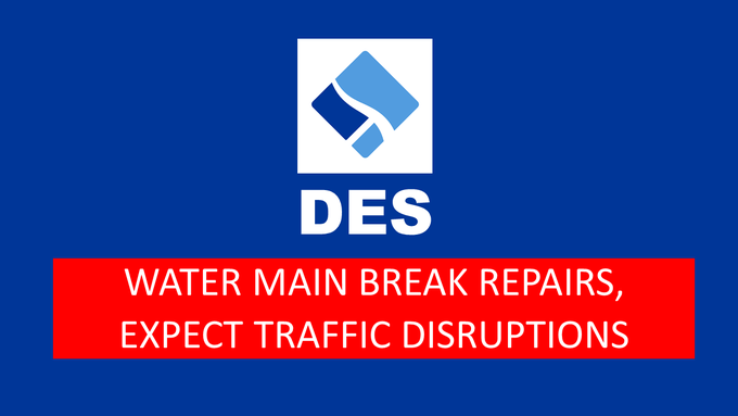 Water main break repairs cause road closure in Arlington