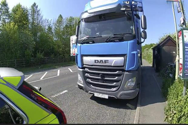 HGV driver arrested on suspicion of drug driving on M40