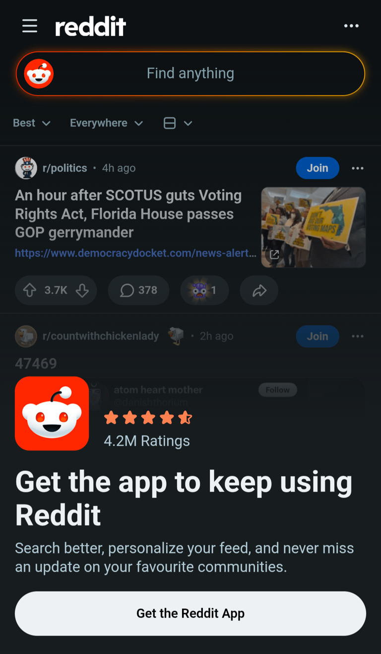 How to get rid of Reddit’s giant app-shilling popup that breaks its ...