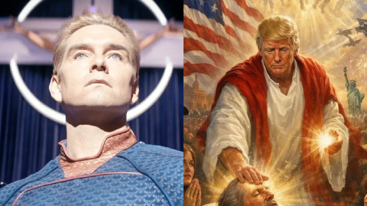 The Boys showrunner Eric Kripke says Trump's image of himself as Jesus ...
