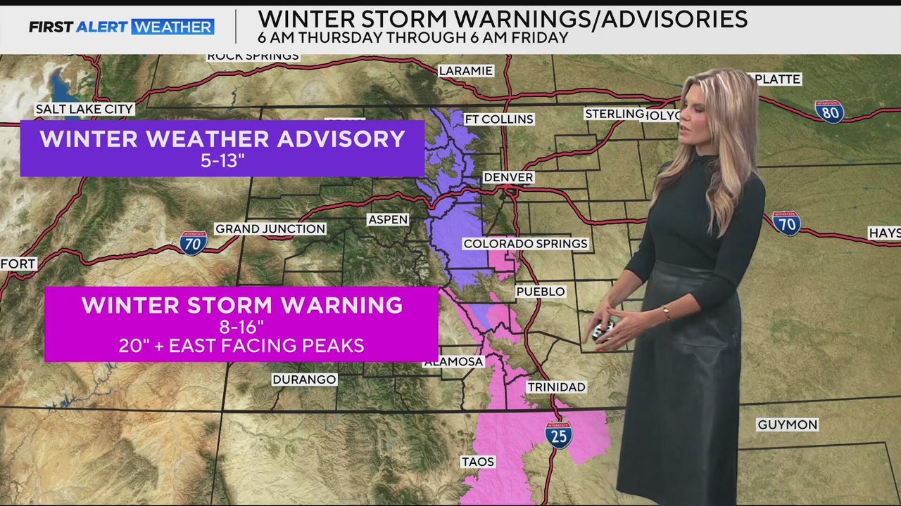 Rain and snow continue across Colorado into Friday