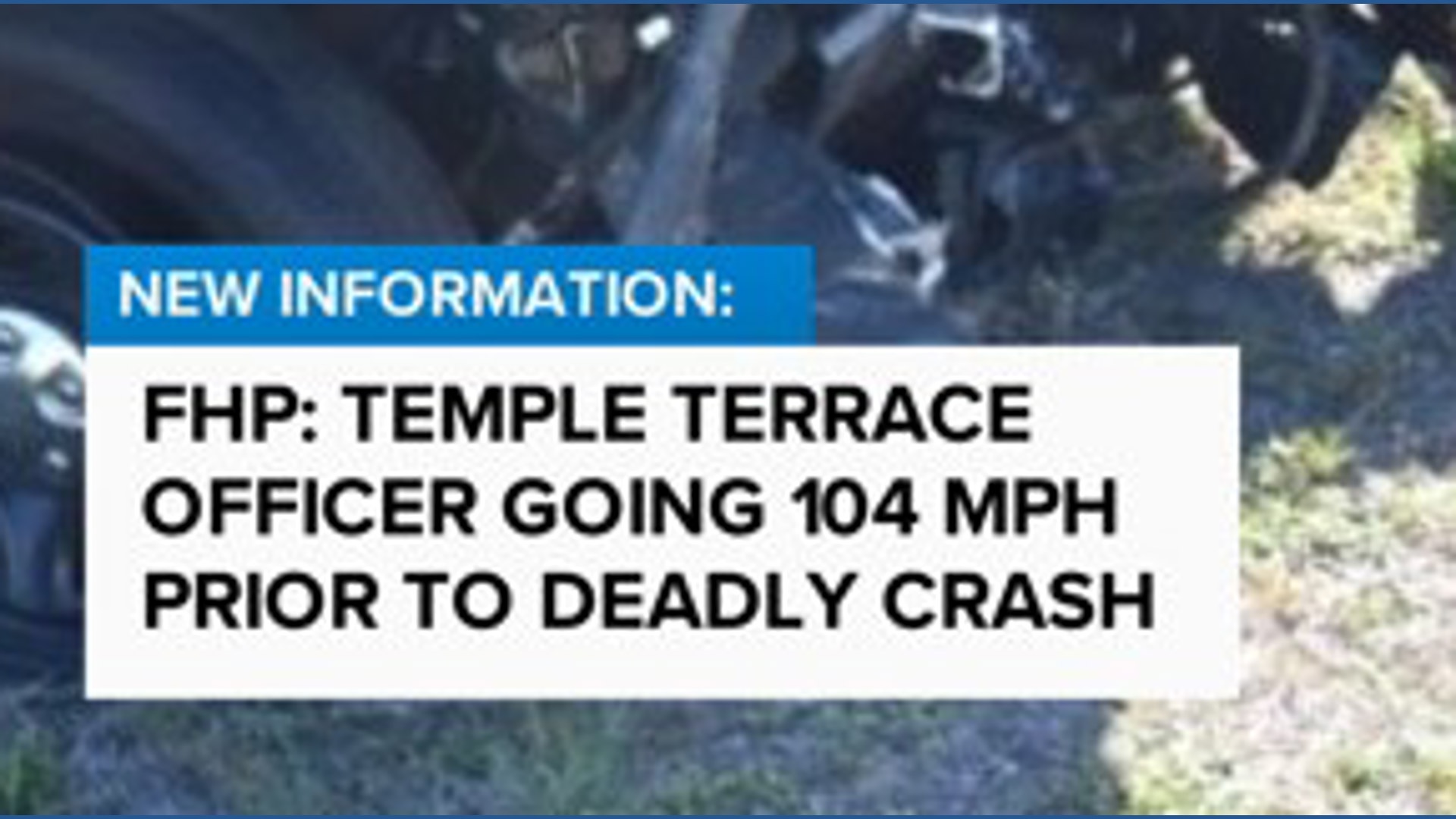 FHP: Officer going 104 mph in police SUV charged with vehicular homicide
