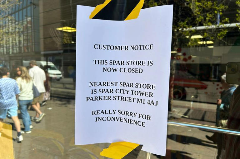 SPAR Piccadilly closes down with immediate effect with shop front ...