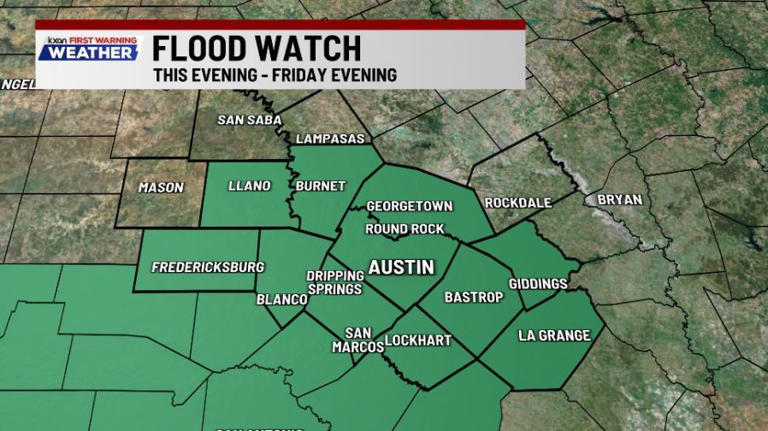 Live updates: Severe storm, flood threat in Central Texas
