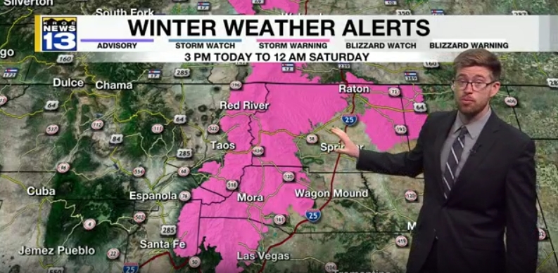 Rainy weather with mountain snow ahead for New Mexico