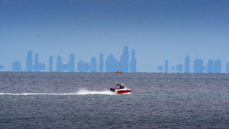 A full-scale search is underway in Port Phillip Bay for a missing crew member. Picture: NewsWire / Andrew Henshaw