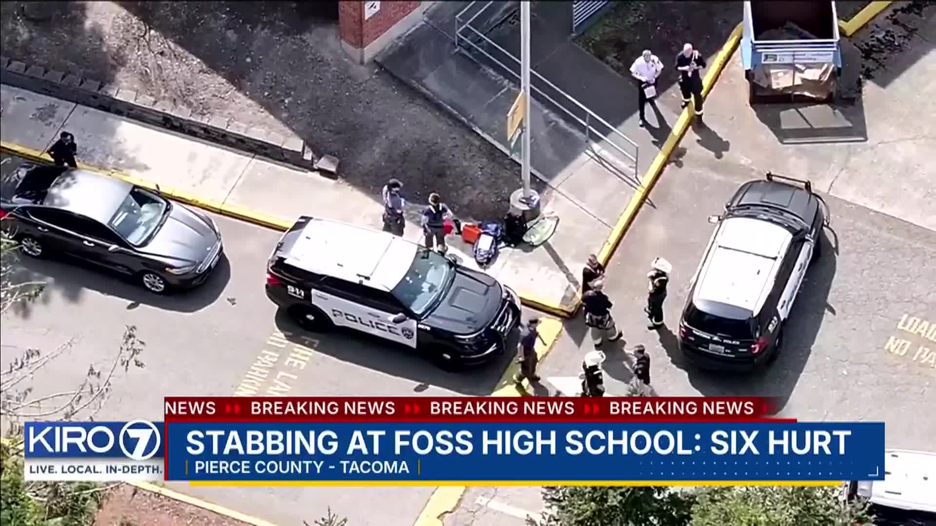 Six injured, four in critical condition after reported stabbing at Foss ...