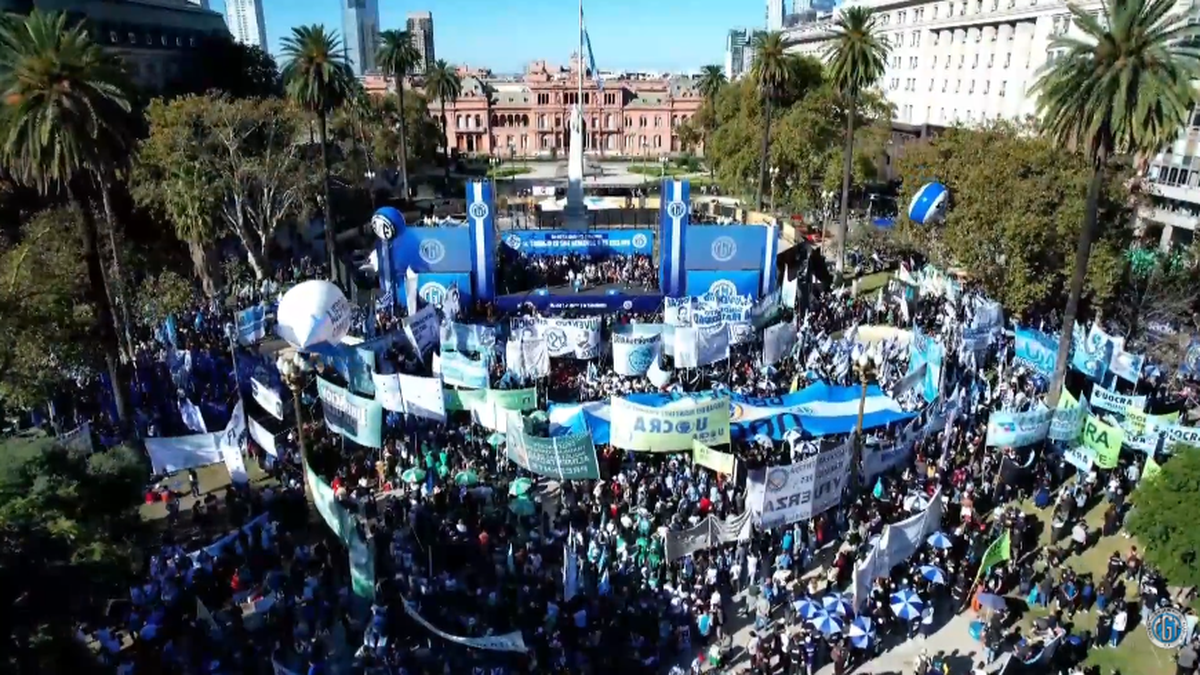 La CGT marcha por el Día del Trabajador: "Vamos a profundizar los reclamos"