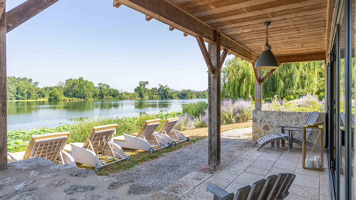 French riverside estate in photos