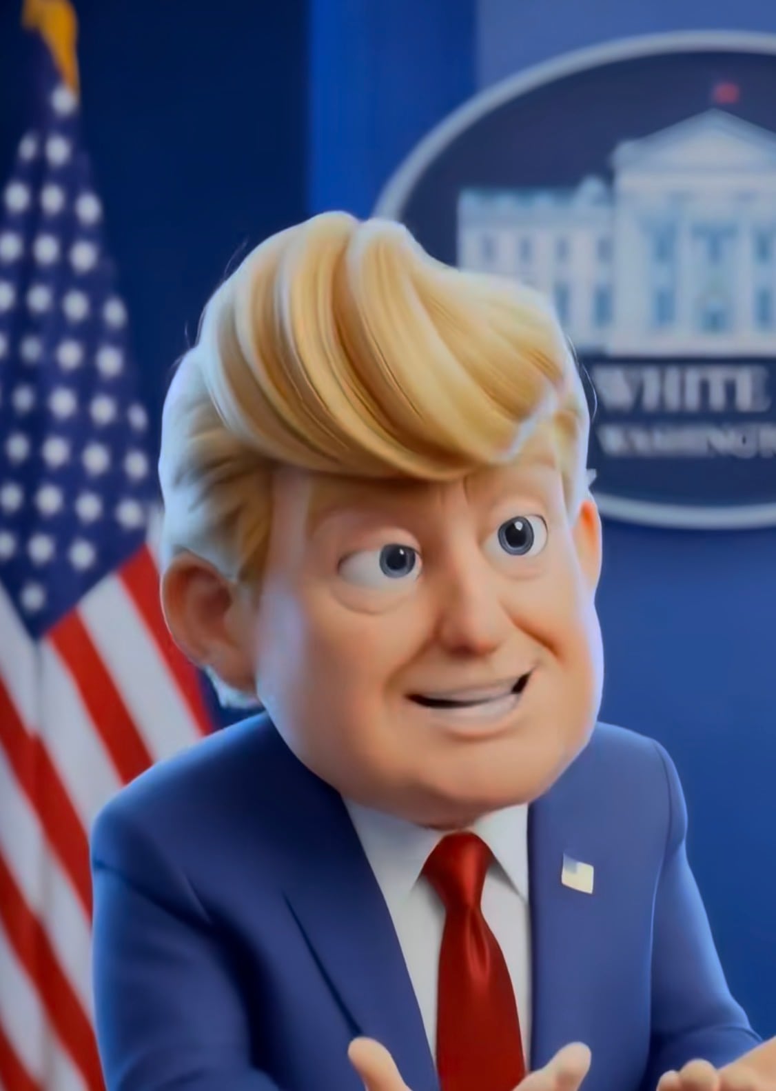 El “Trump animado” que arrasa en redes con sátira en IA ya tiene ...