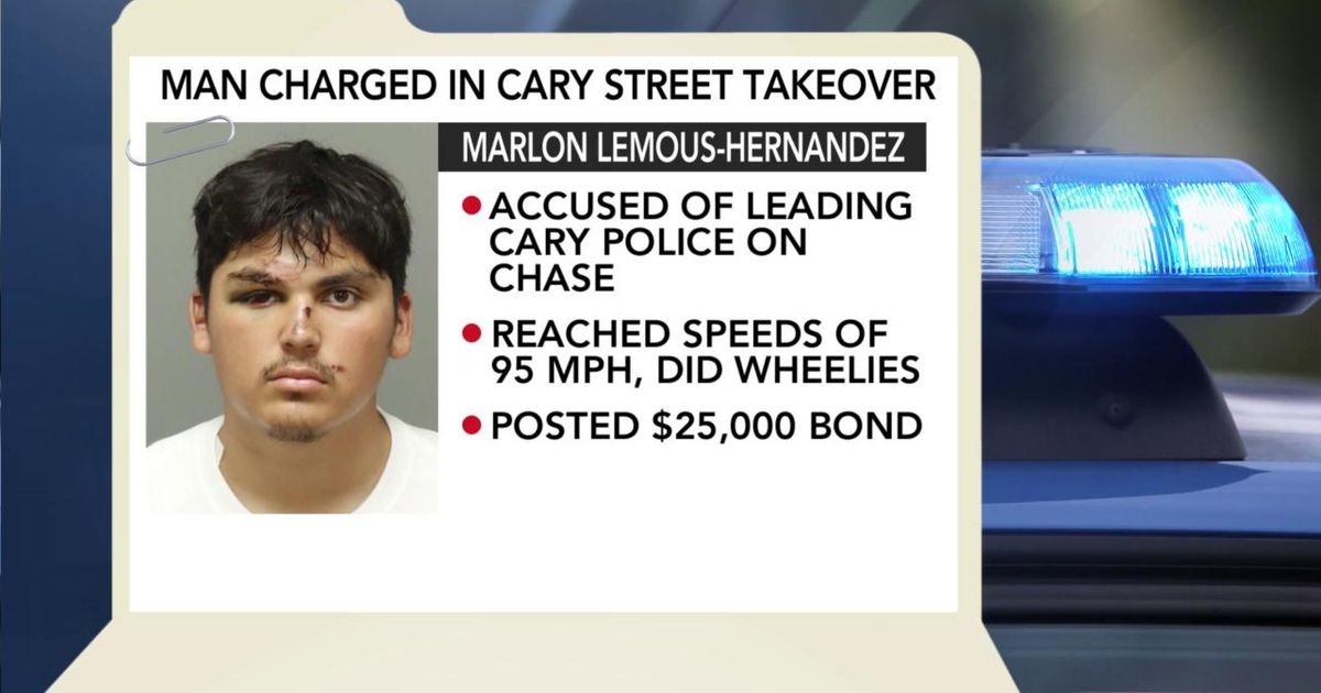Court docs: Man did wheelies, sped away from Cary officer after street ...