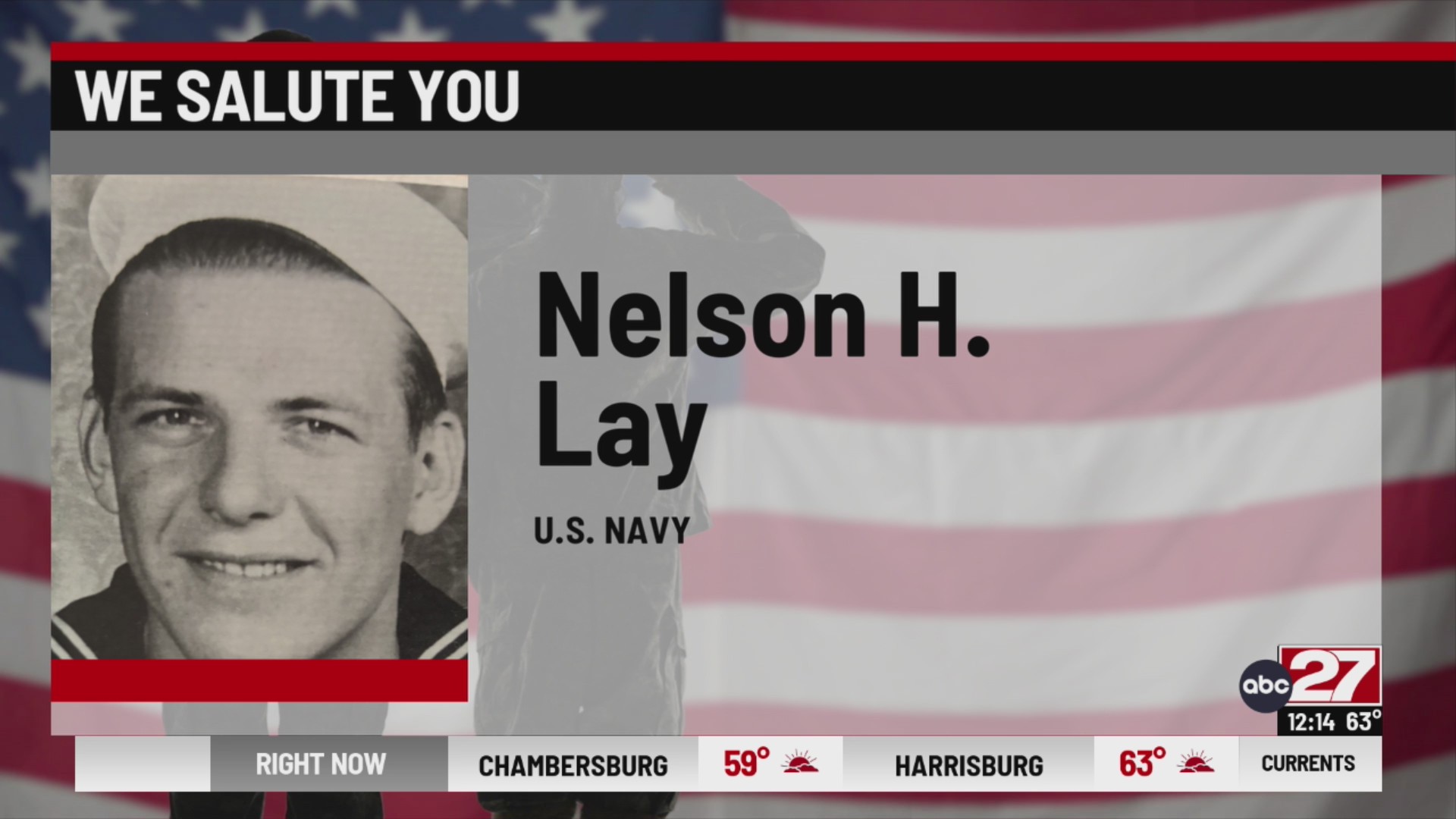 We salute you - Nelson H Lay