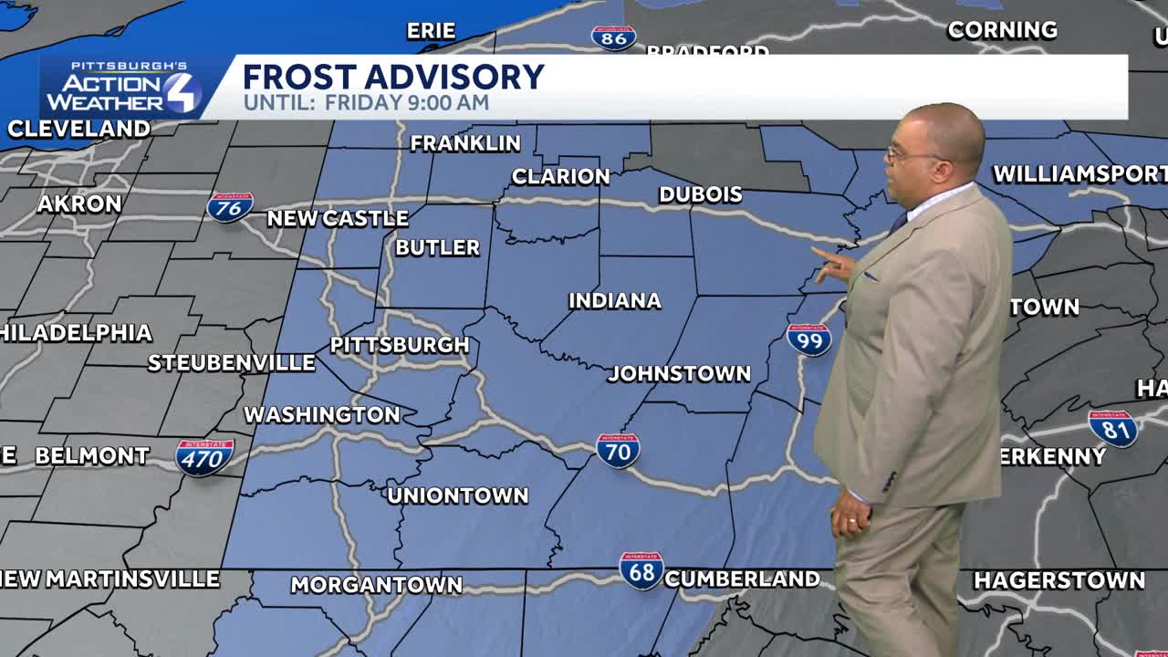 April 30 forecast: Frost advisory tonight for all of western PA