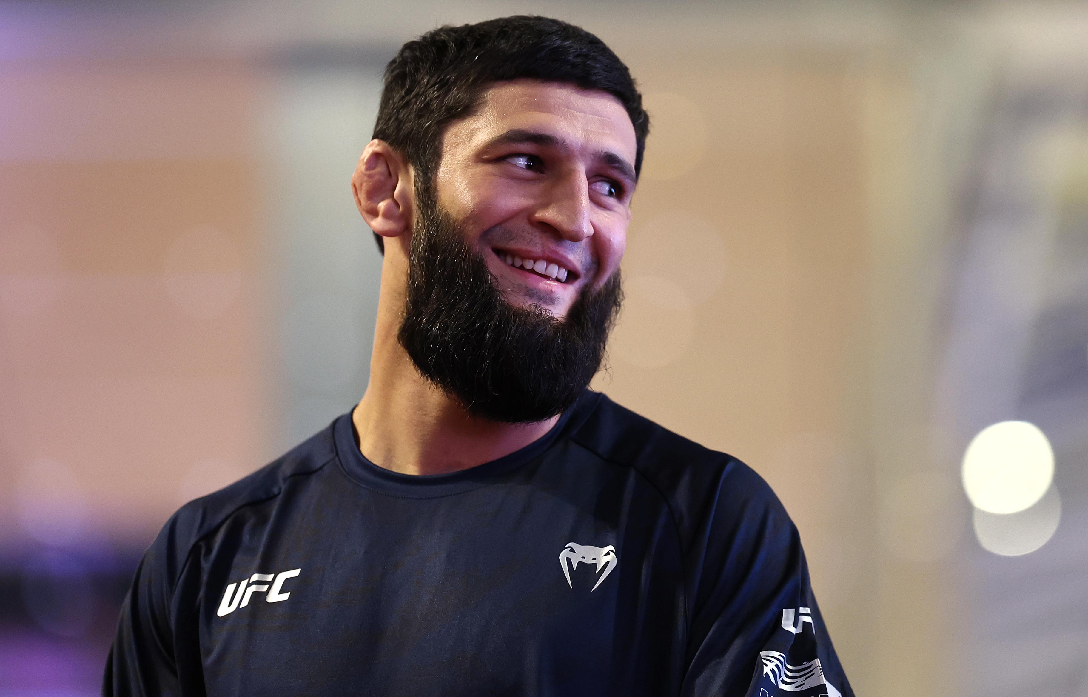 UFC 328’s Khamzat Chimaev fires back at 'clown' Sean Strickland for gun ...