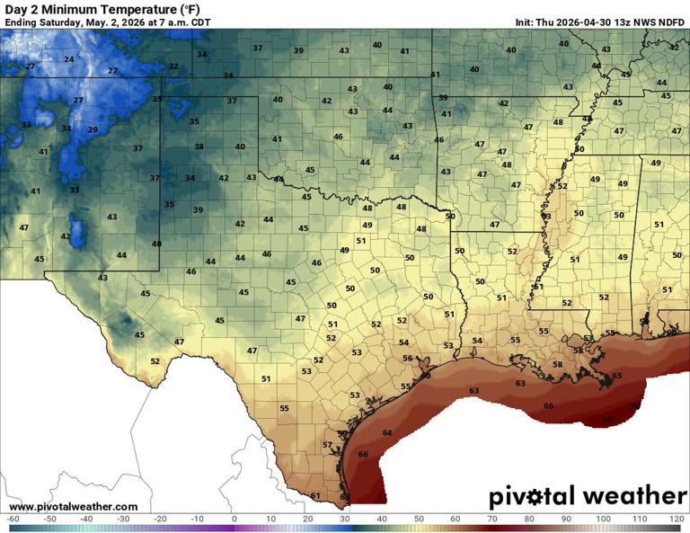 Texas braces for near-freezing temperatures as second cold front arrives