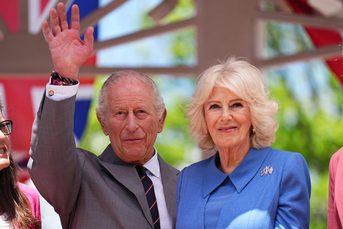 In pictures: King and Queen join block party as state visit comes to end