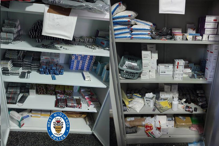 Three arrested in Birmingham after police seize cash, drugs and gold