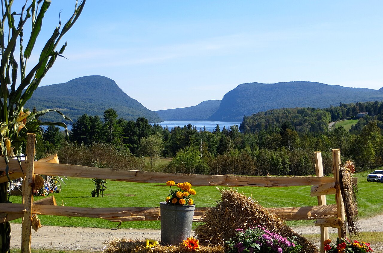 This Vermont lake near the Canadian border has granite walls taller ...
